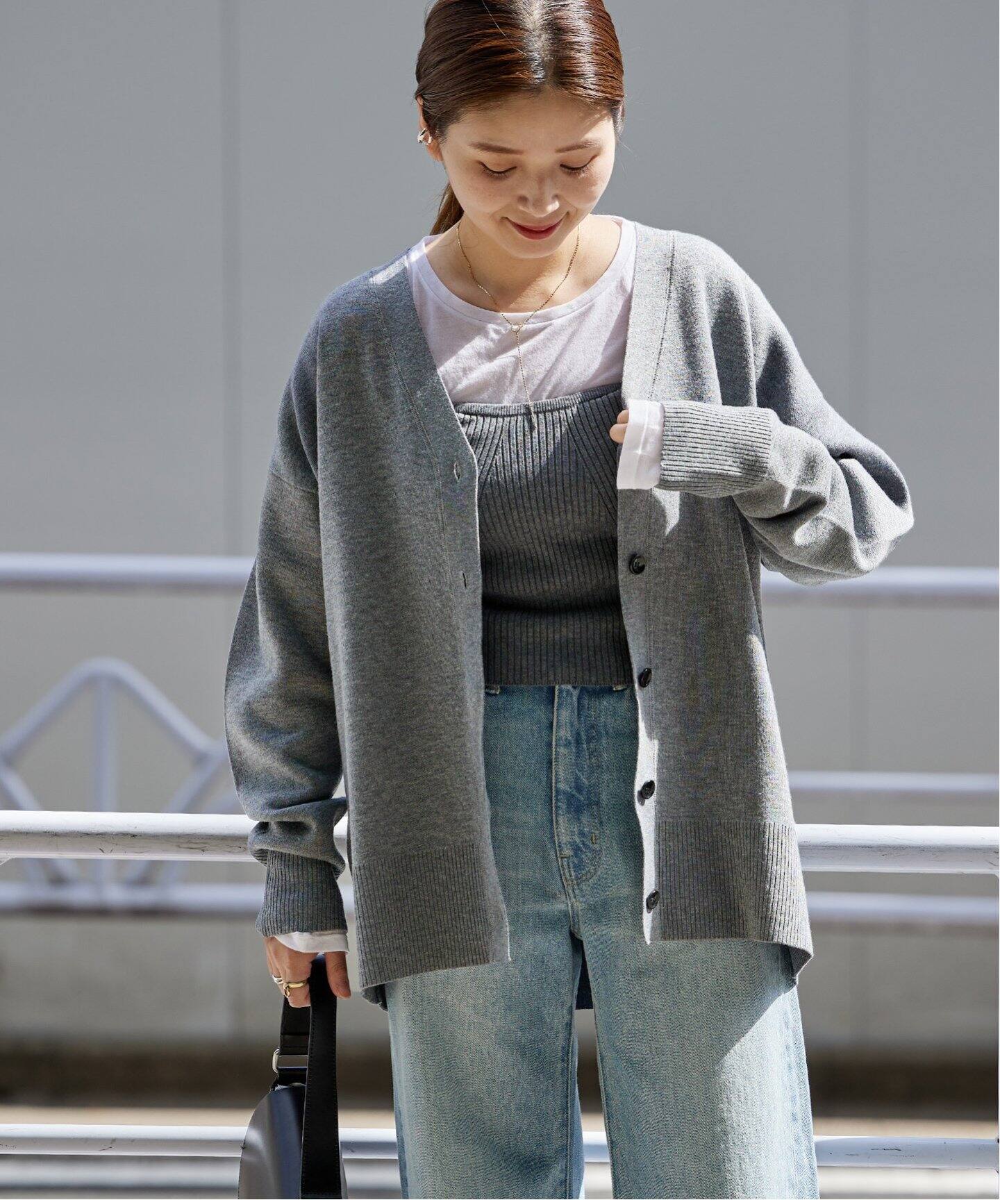 ウォッシャブルダブルニットVカーディガン（カーディガン）｜JOURNAL  