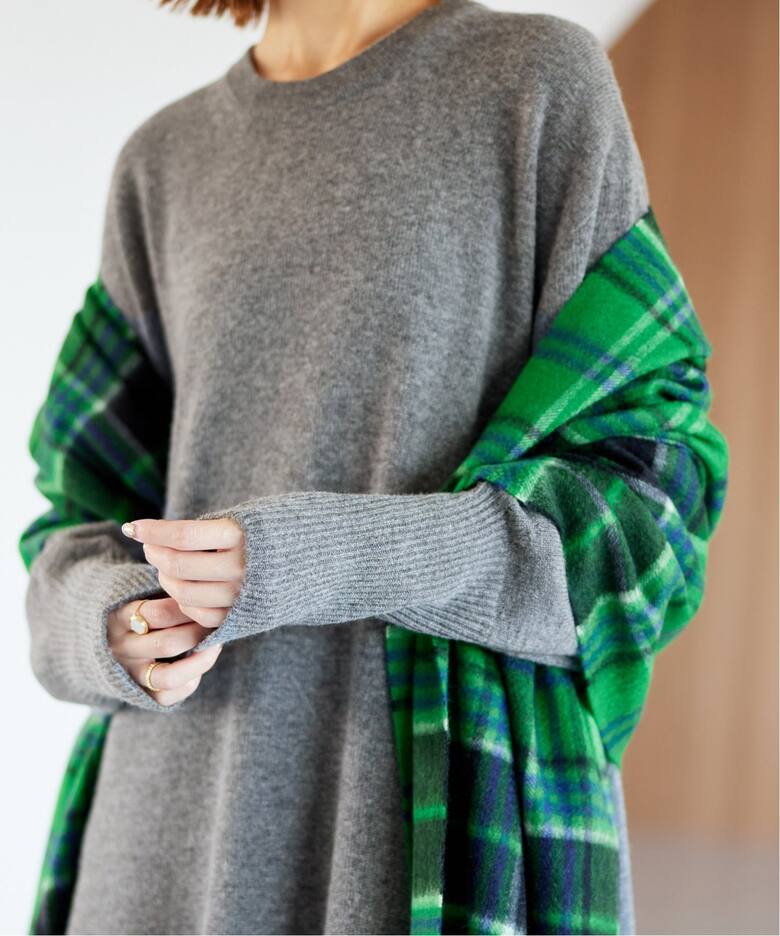 ウォッシャブルフレアニットワンピース（ワンピース）｜JOURNAL  