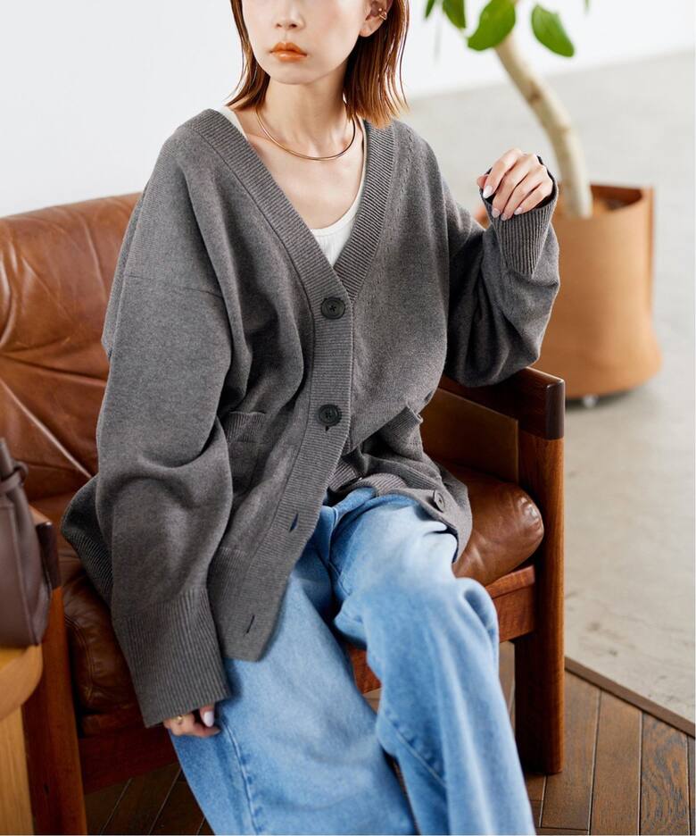 追加》コットンカシミヤビッグカーディガン（カーディガン）｜JOURNAL  