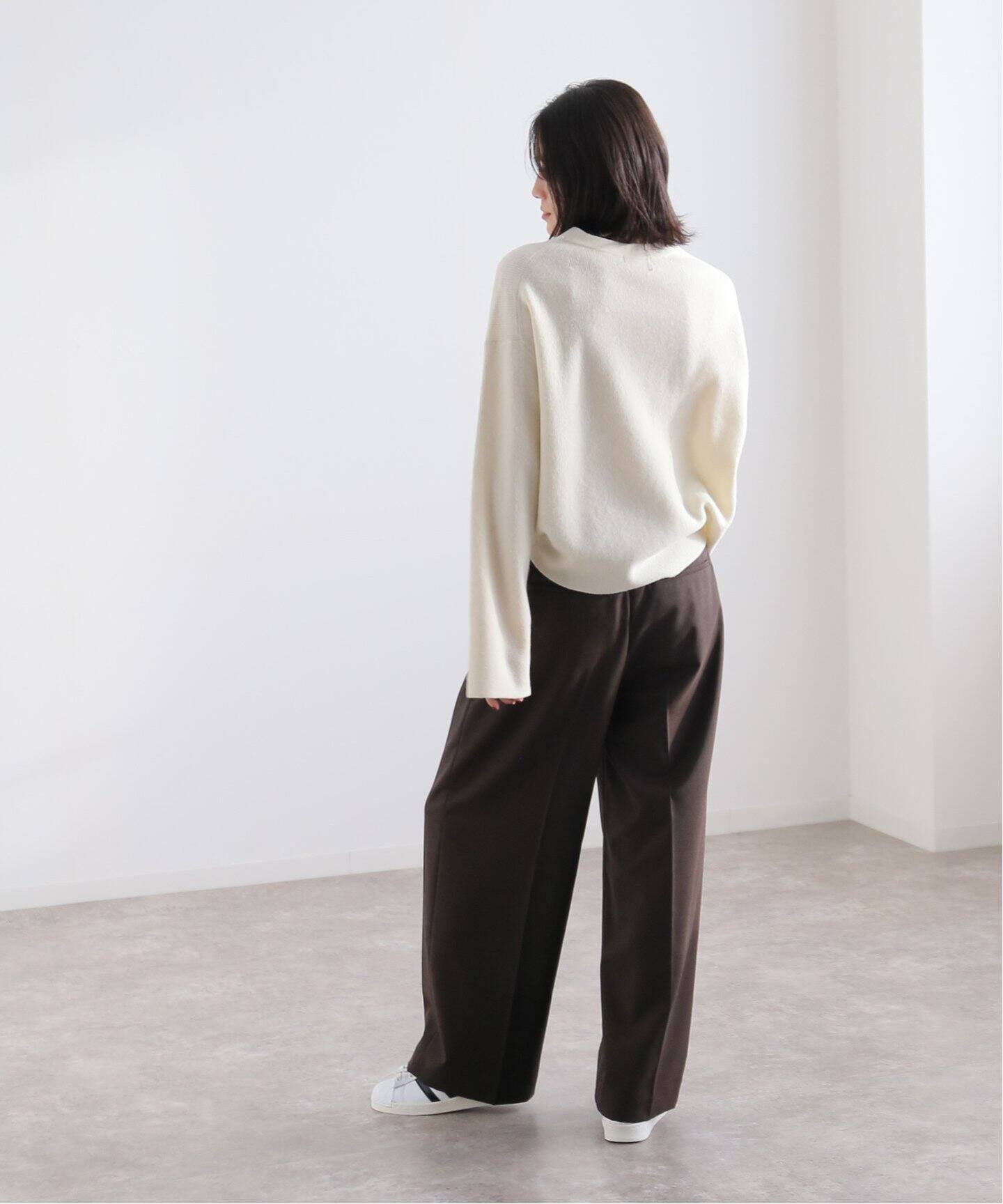 キャメルコンアゼショートタケプルオーバー（ニット／セーター 