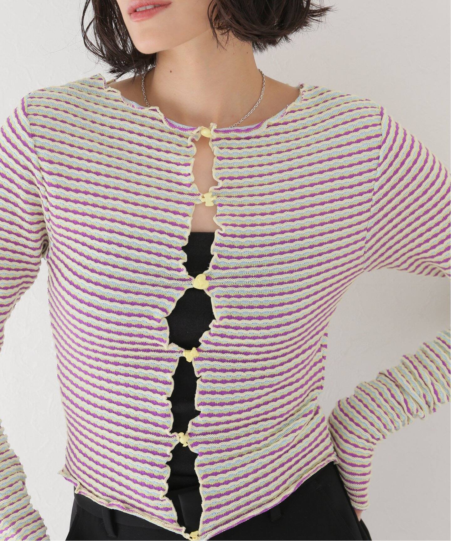 HOLIDAY/ホリデイ】 MULTI KNIT CARDIGAN:カーディガン（カーディガン  