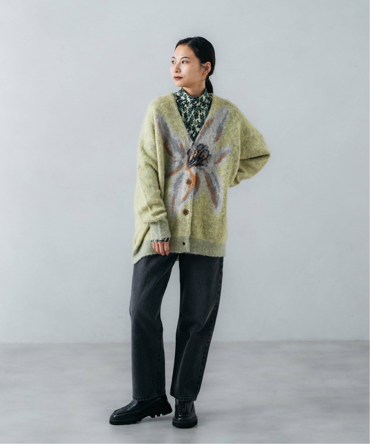 TOLIGHT×JOURNALSTANDARD】モヘヤジャガードカーディガン  