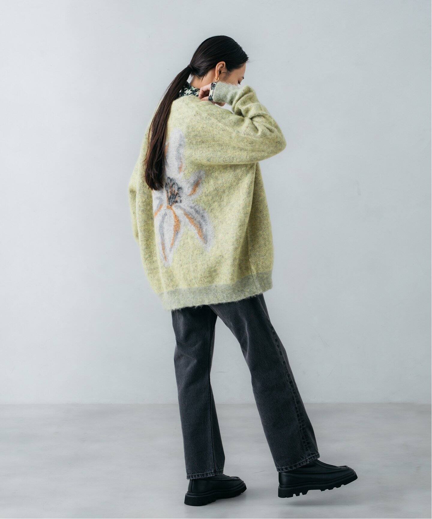 TOLIGHT×JOURNALSTANDARD】モヘヤジャガードカーディガン  