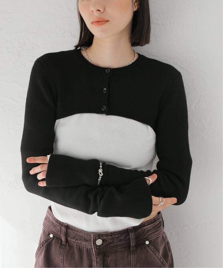 Danielle Guizio】MICRO CARDIGAN:カーディガン（カーディガン 