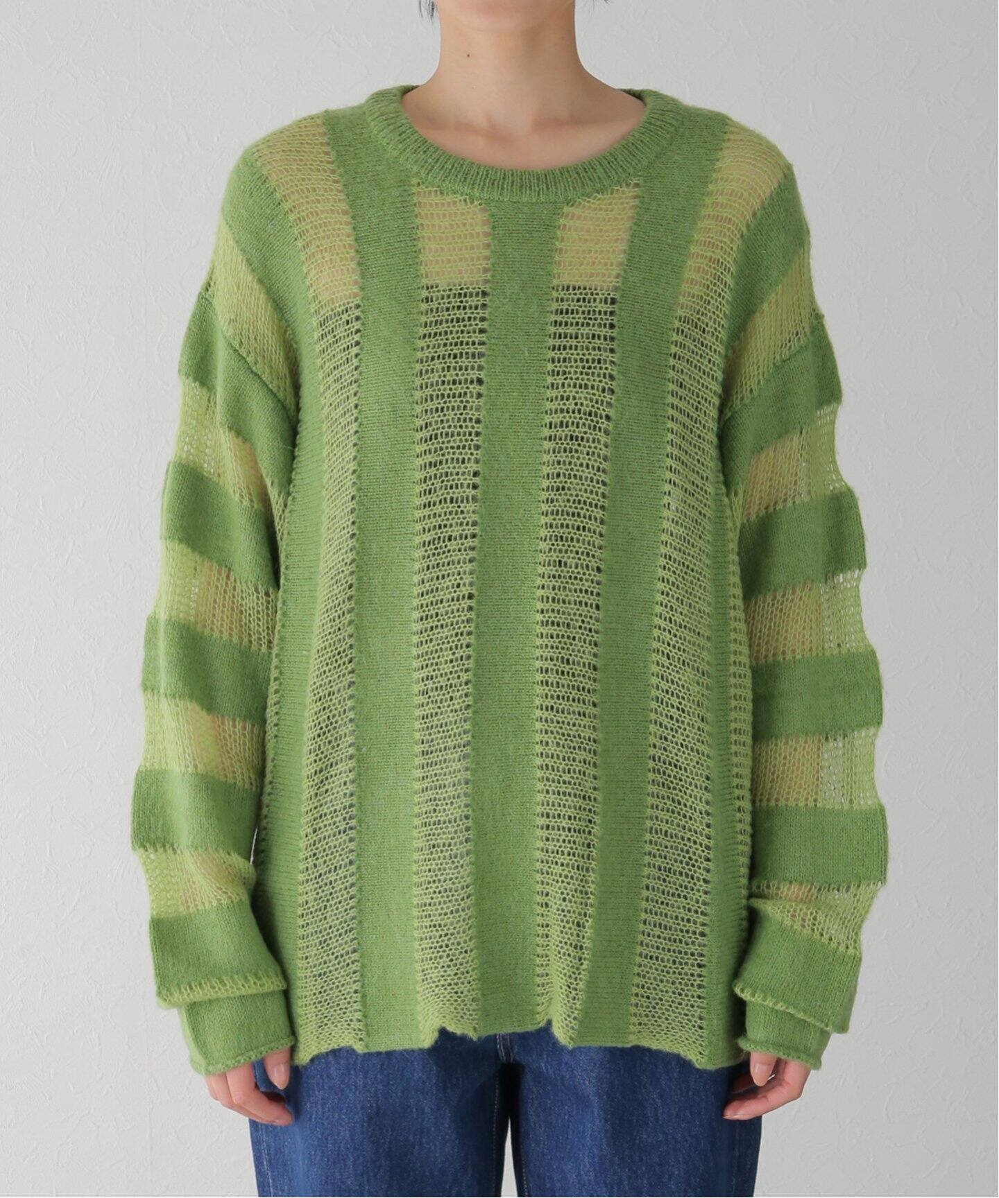 BRAIN DEAD/ブレインデッド】 Fuzzy Threadbare Sweater：ニット 