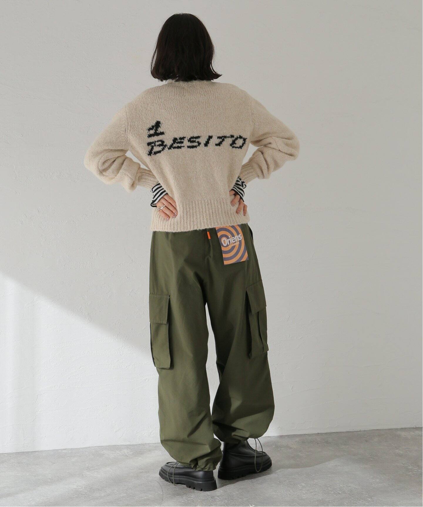 PALOMA WOOL/パロマ ウール】1BESITO ZIP：ジップニット（ニット 