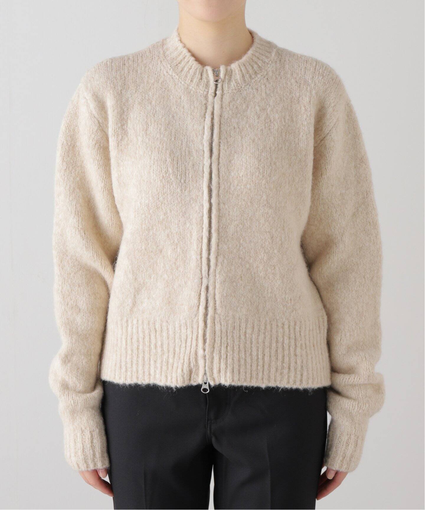 PALOMA WOOL/パロマ ウール】1BESITO ZIP：ジップニット（ニット  