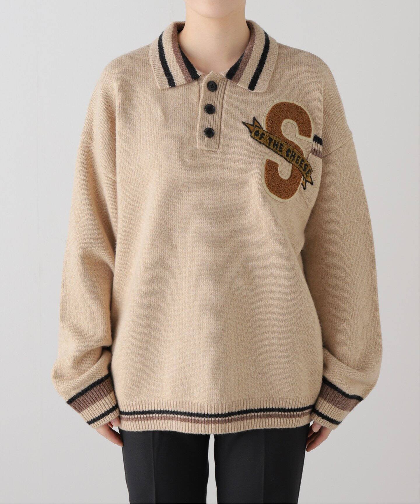 SON OF THE CHEESE/サノバチーズ】 SOTC Patch Knit：ニット（ニット 