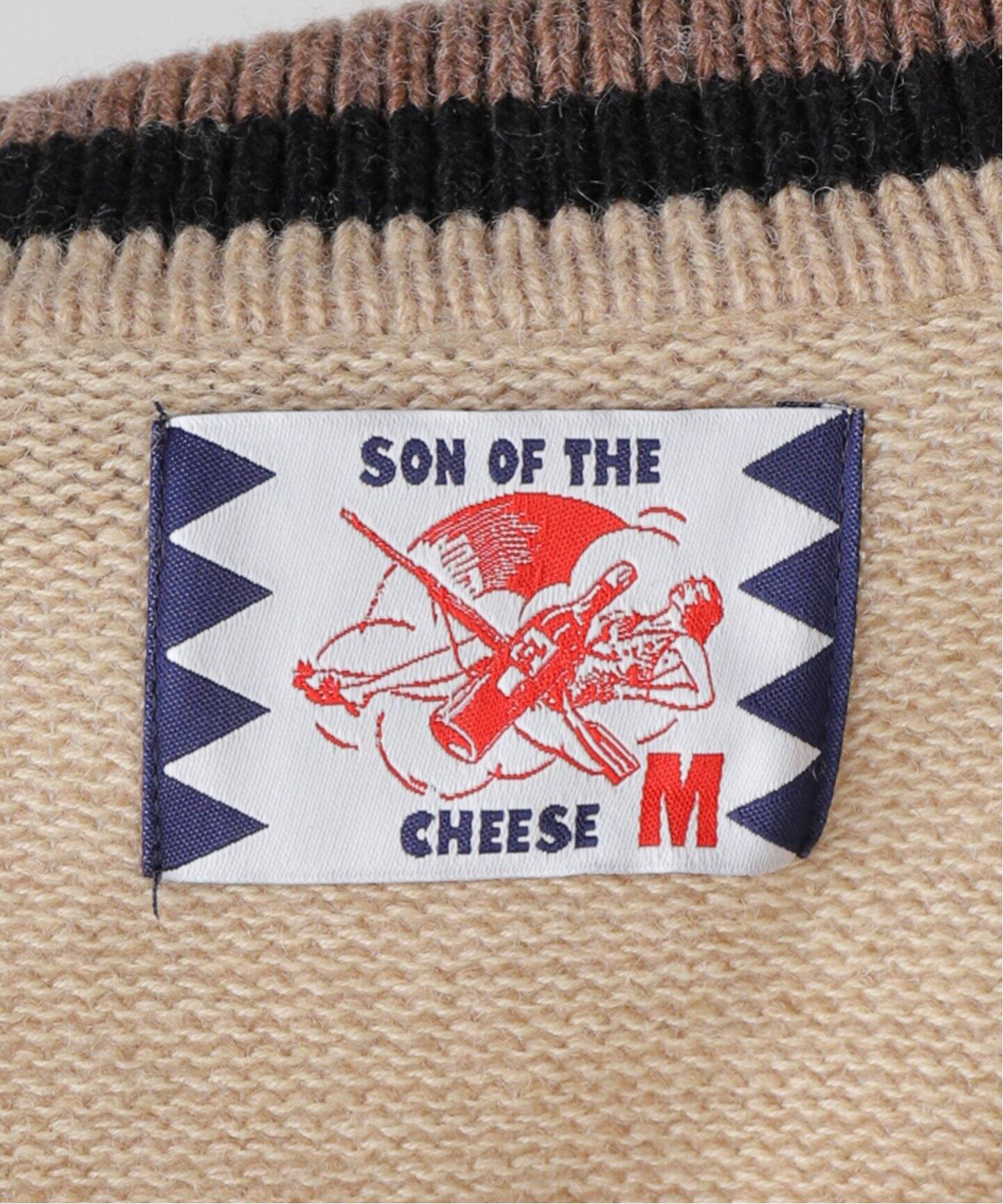 SON OF THE CHEESE/サノバチーズ】 SOTC Patch Knit：ニット（ニット 