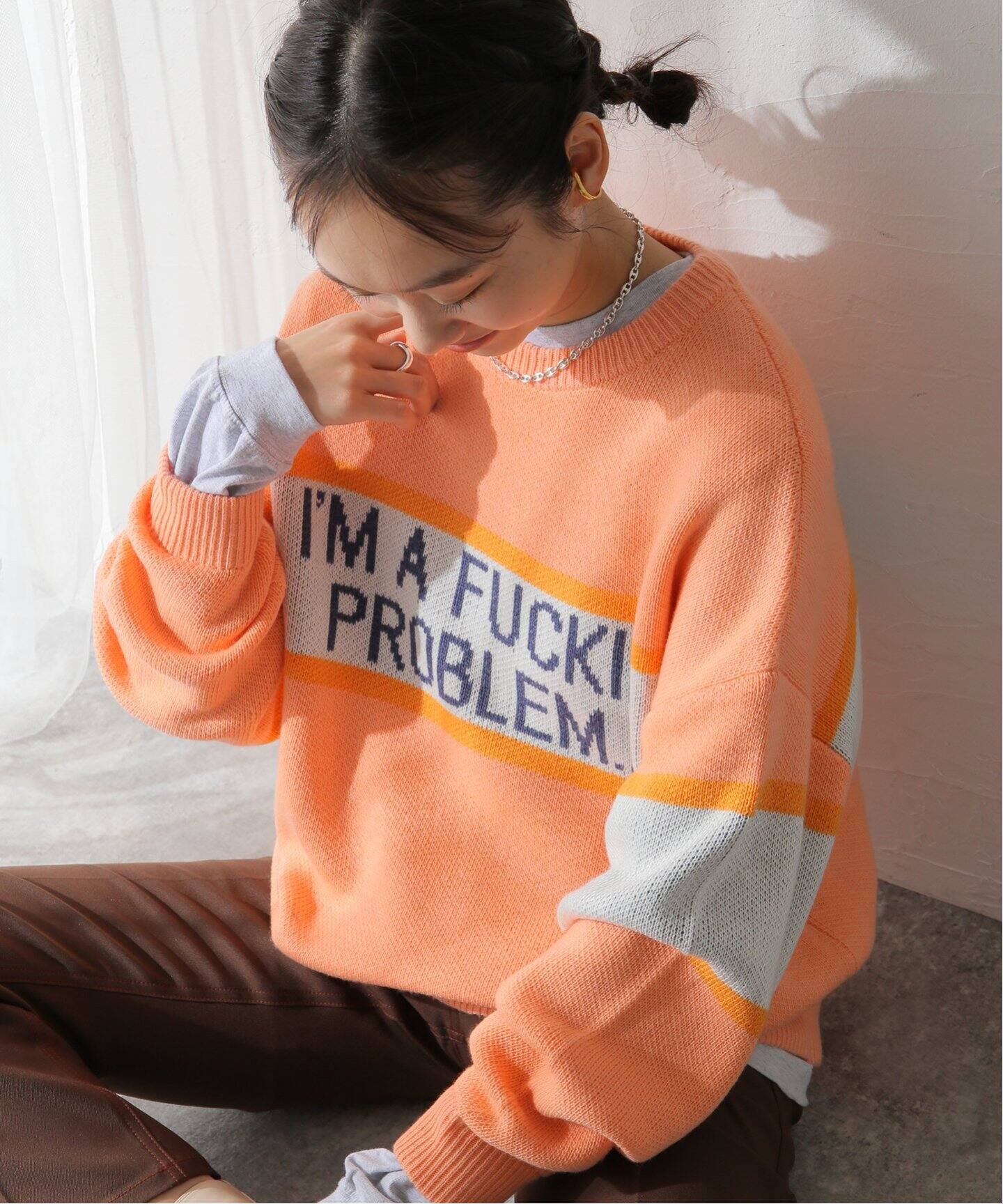 SON OF THE CHEESE/サノバチーズ】IM FUCKING PROBLEM：ニット（ニット 