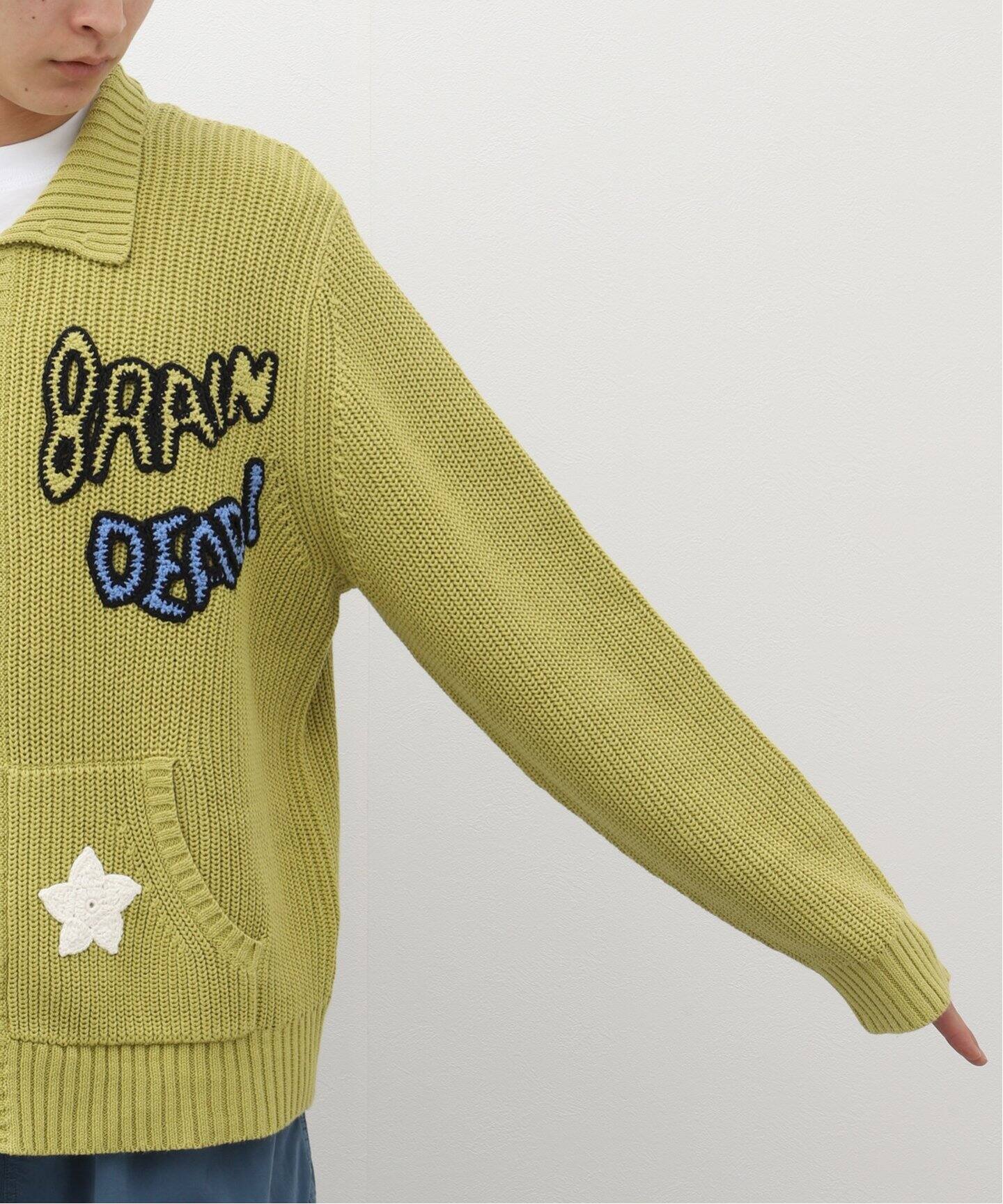 BRAIN DEAD/ブレインデッド】Buggin Out Crochet Zip Cardi 