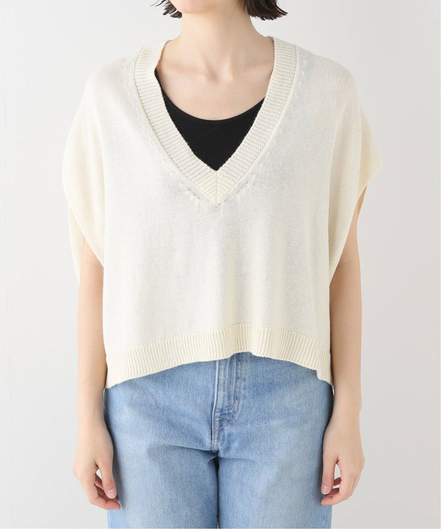 ラミーコットンテンジクVネックベスト（ベスト）｜journal standard  