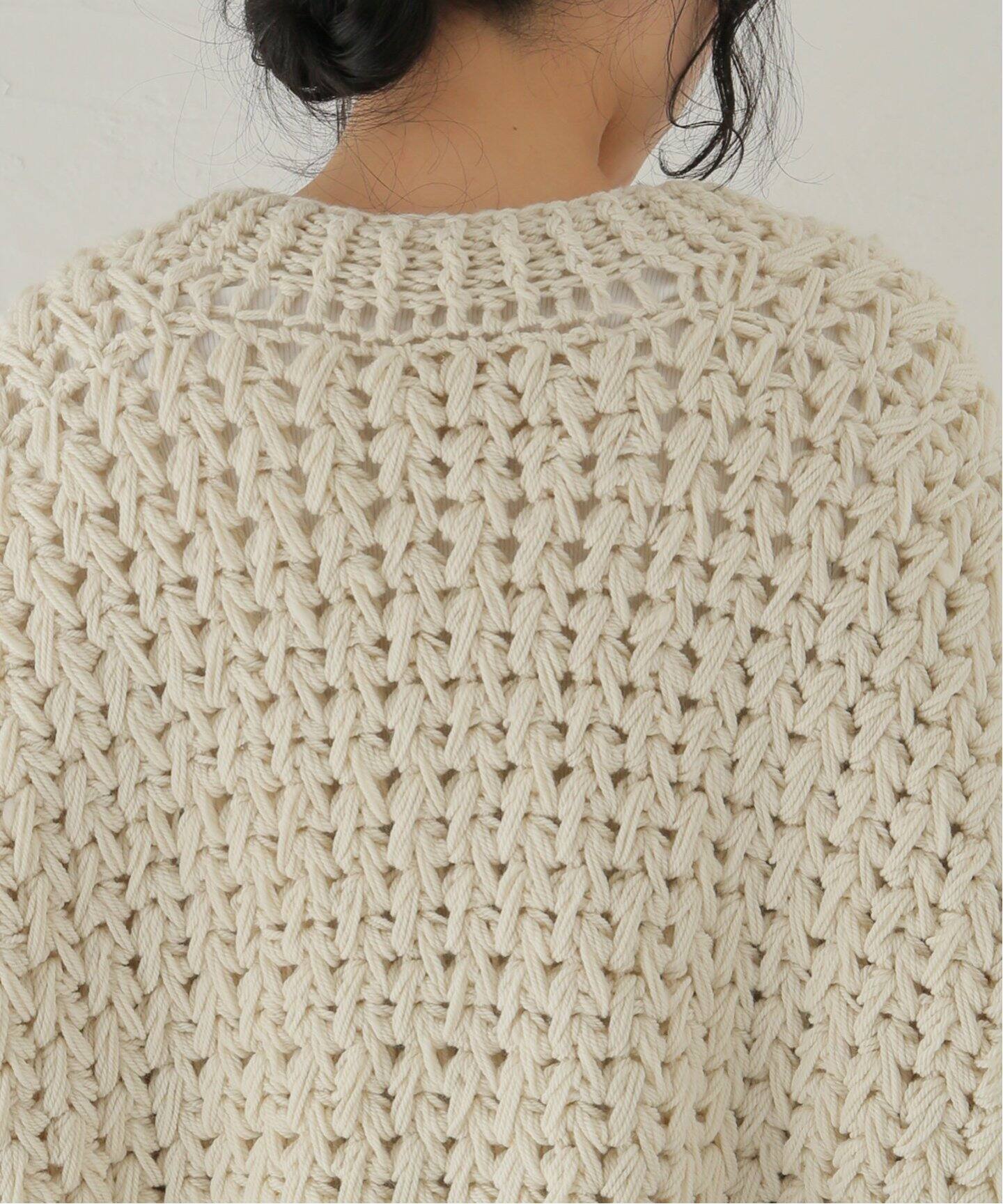 MAYDI /マイディ】OVERSIZED CLOCHET CARDIGAN（カーディガン 