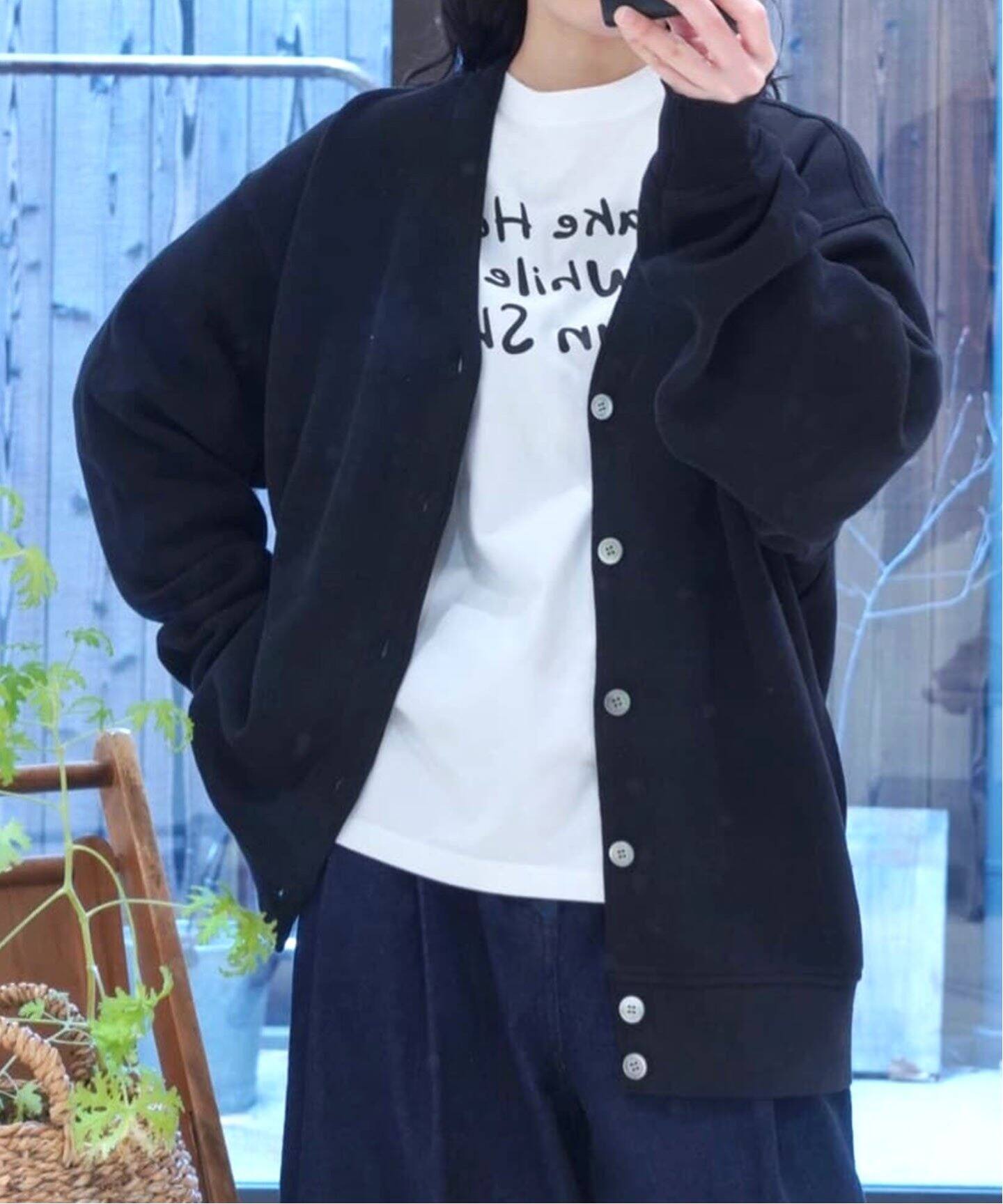 YONETOMI NEW BASIC】 GIMA COTTON KNIT C/D（カーディガン）｜journal  