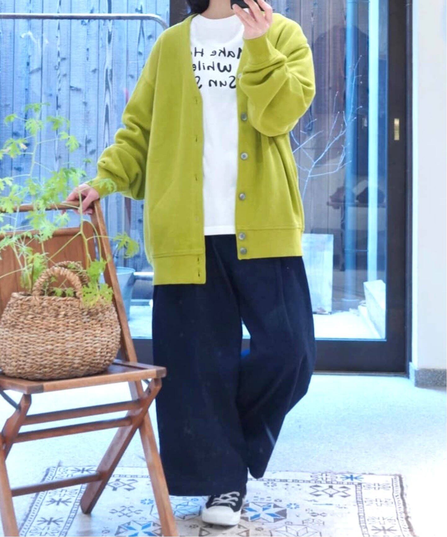 YONETOMI NEW BASIC】 GIMA COTTON KNIT C/D（カーディガン）｜journal  