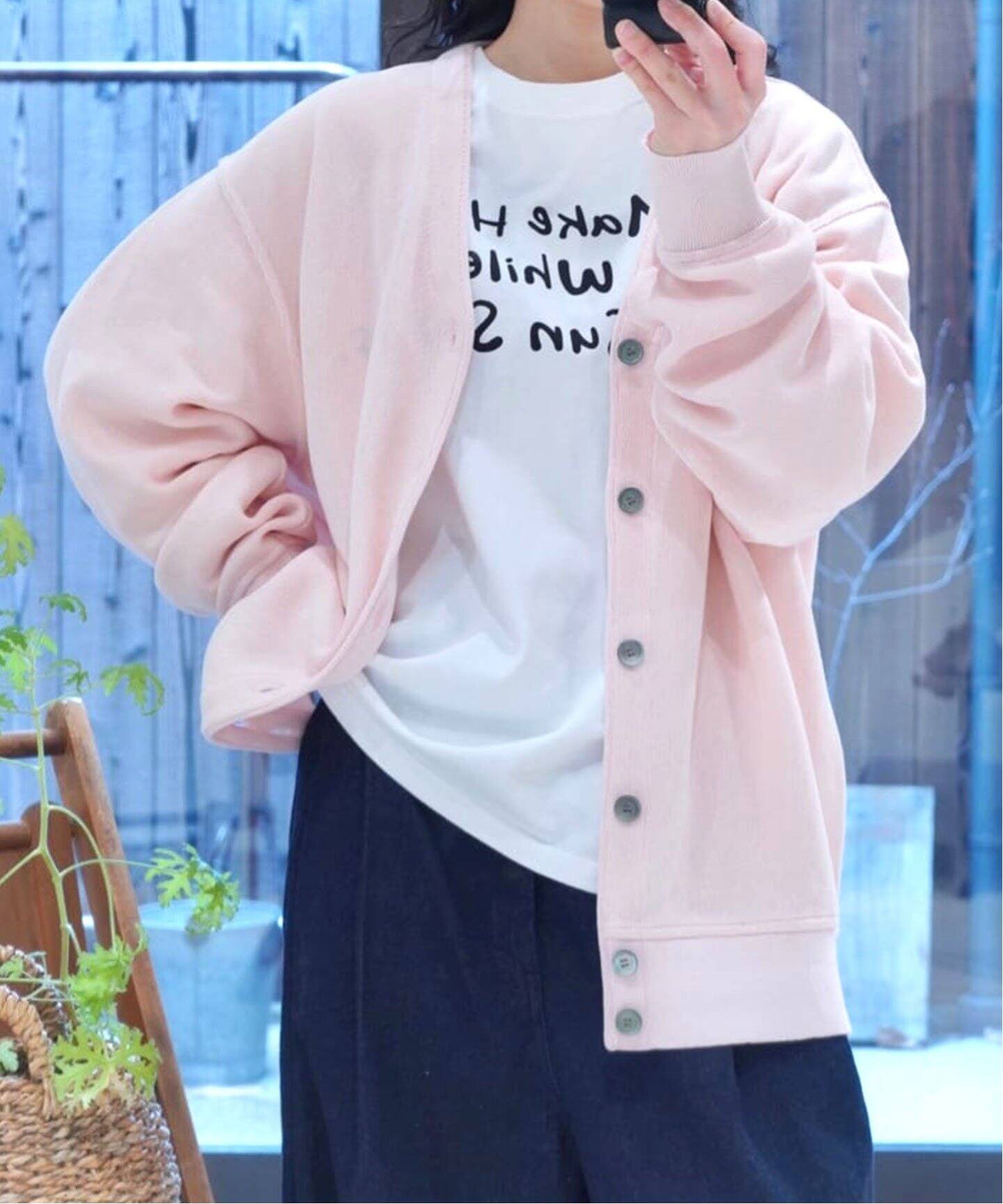 YONETOMI NEW BASIC】 GIMA COTTON KNIT C/D（カーディガン）｜journal  