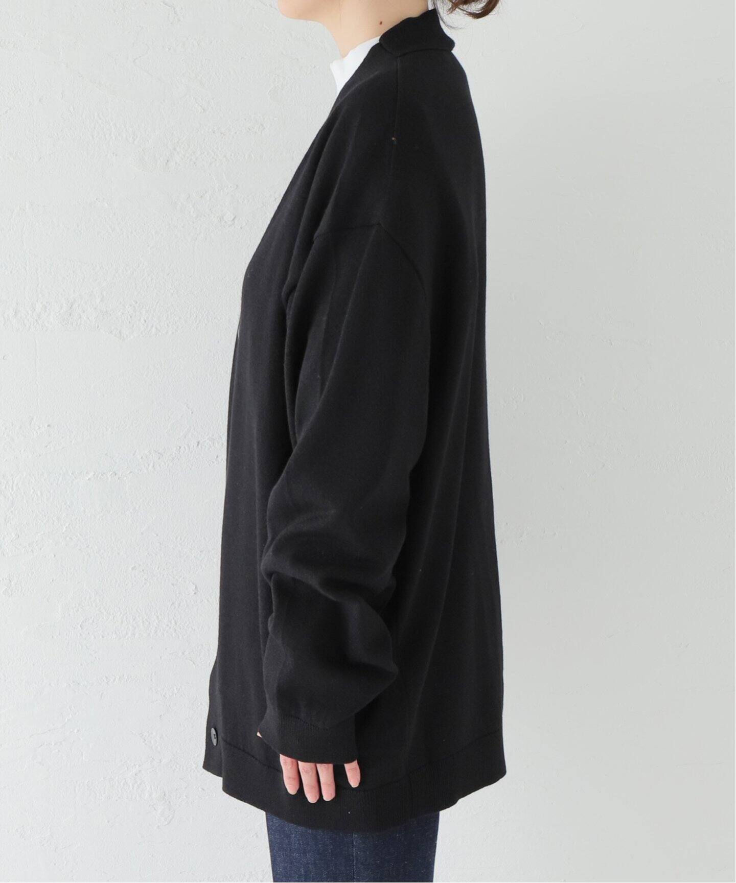 ATON/エイトン】 WOOL WASHI OVERSIZED CARDIGAN（カーディガン