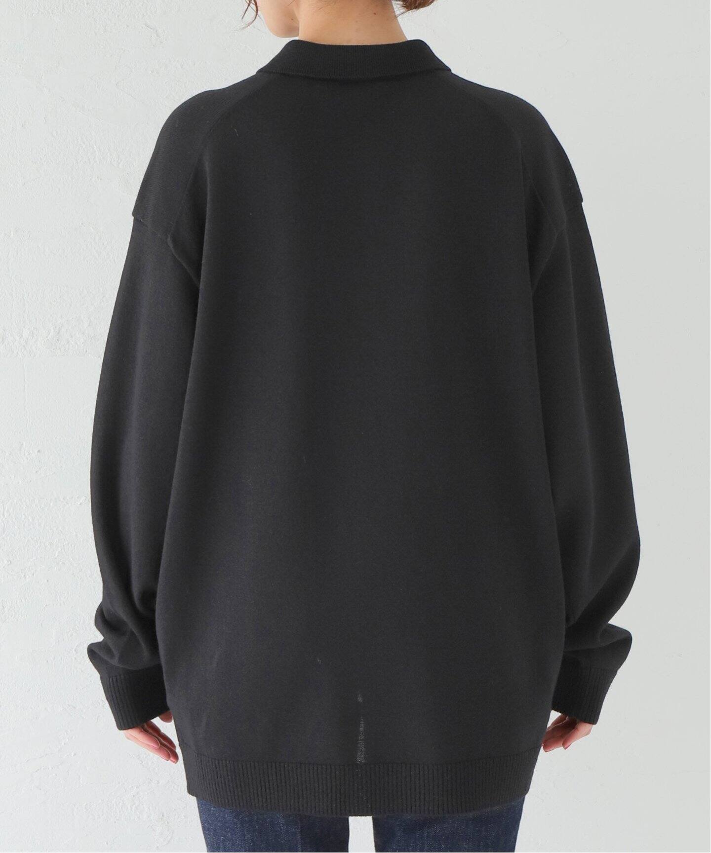 ATON/エイトン】WOOL WASHI POLO SWEATER（ニット／セーター 