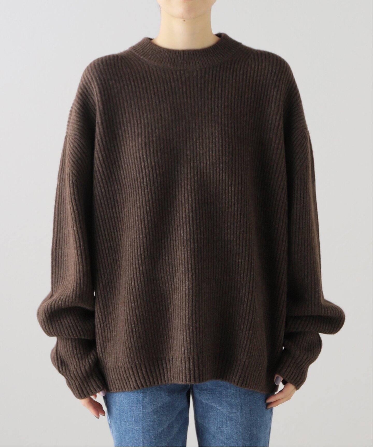SEEALL / シーオール】OVERSIZED CREWNECK SWEATER（ニット／セーター  