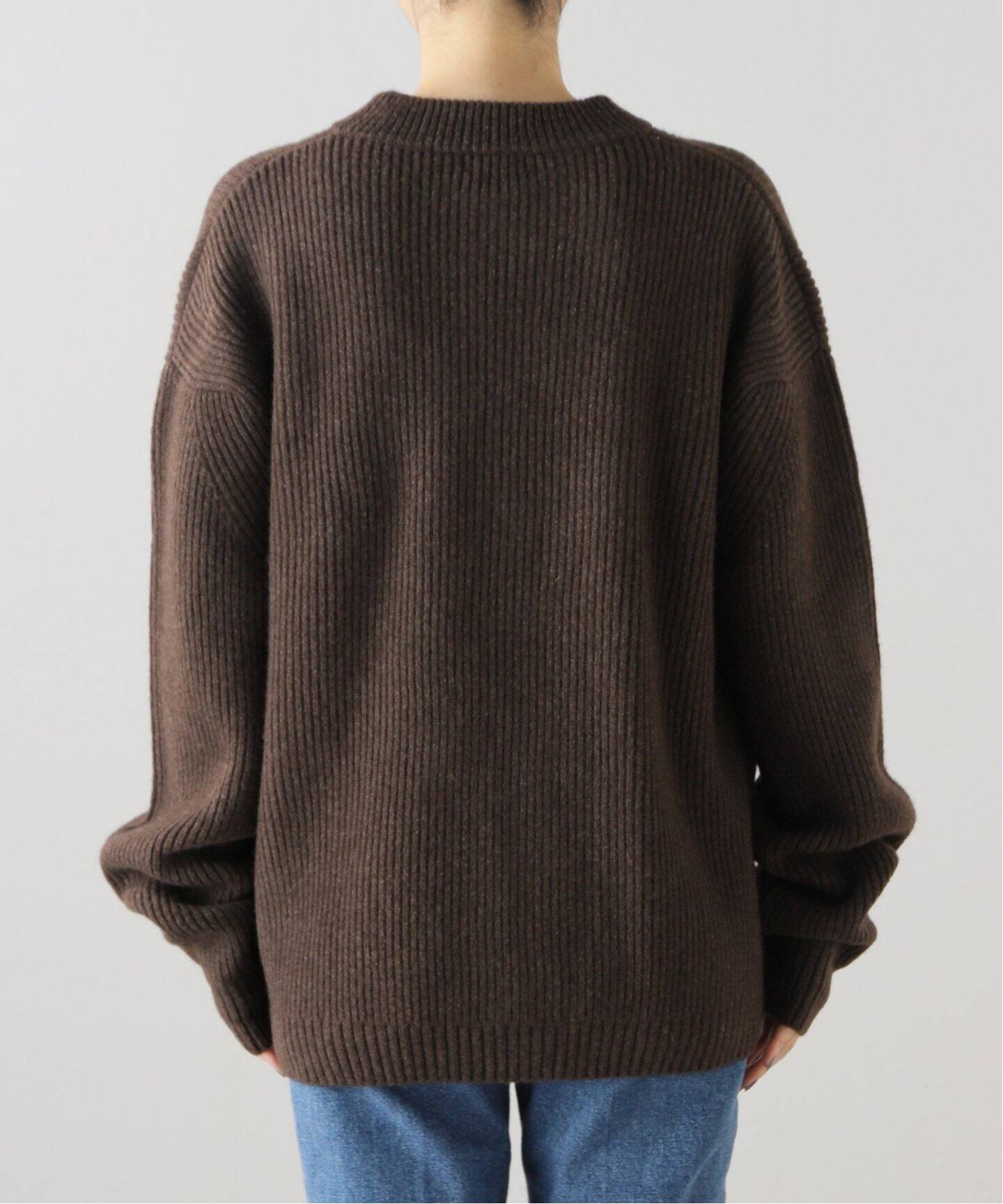 SEEALL / シーオール】OVERSIZED CREWNECK SWEATER（ニット／セーター 