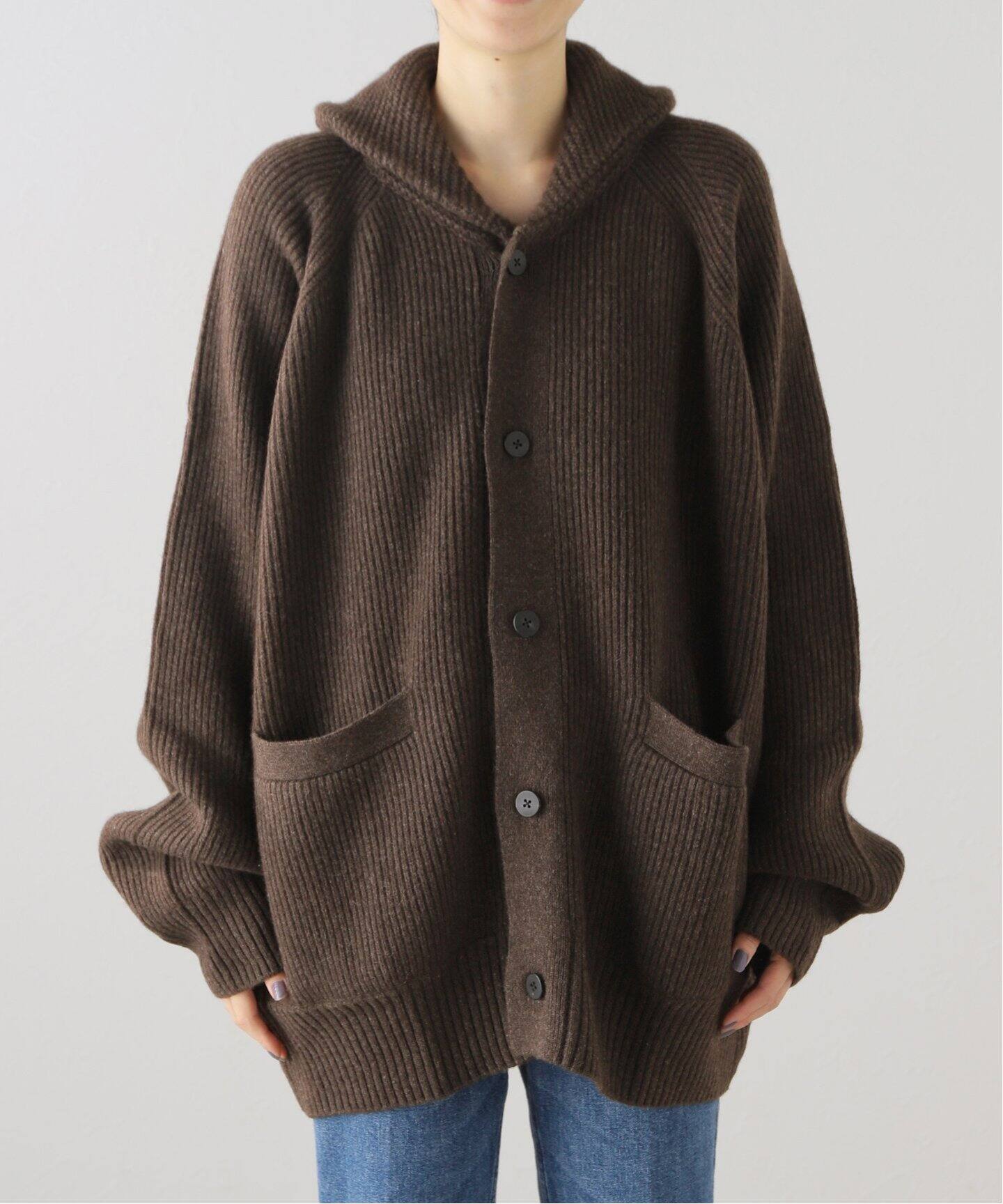 SEEALL / シーオール】OVERSIZED CANADIAN SWEATER（カーディガン  