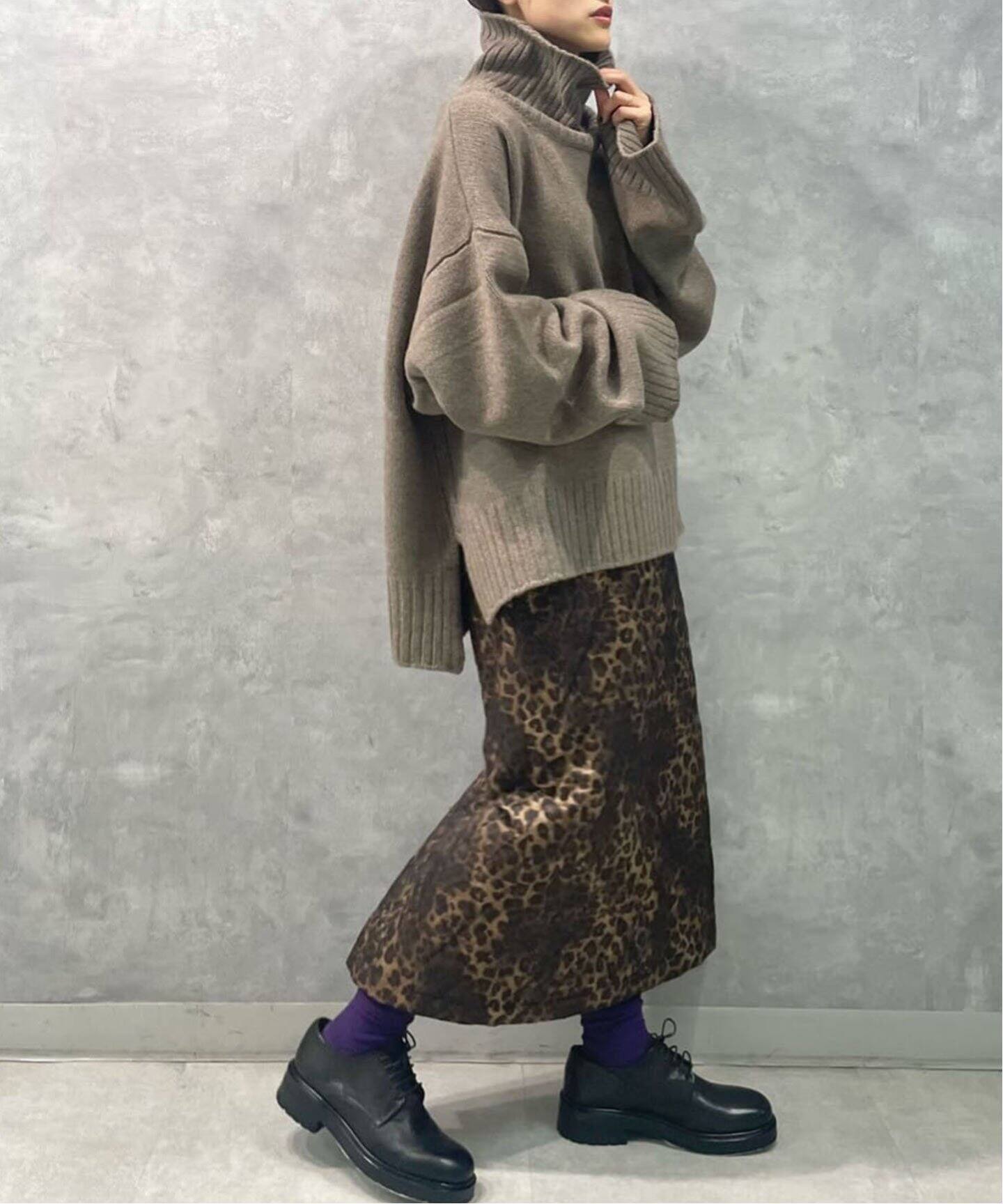 SEEALL / シーオール】OVERSIZED HIGHNECK SWEATER（ニット／セーター 