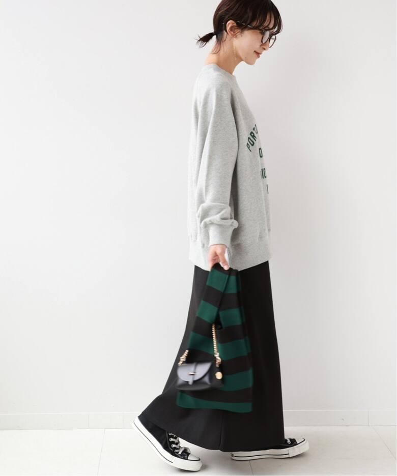 追加2》ウォッシャブルスポンジニットフレアスカート（ロング・マキシ  