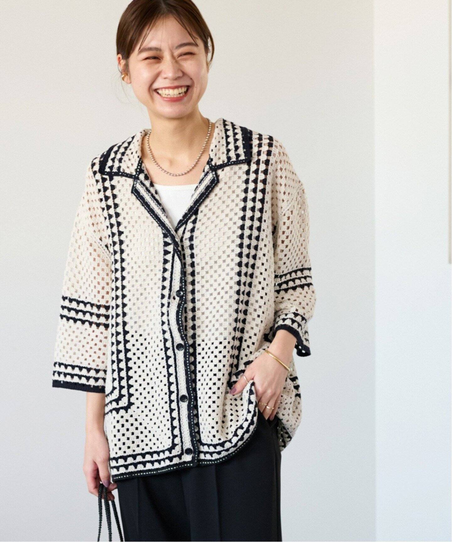 追加2》クロシェラインシャツカーディガン（カーディガン）｜JOURNAL  