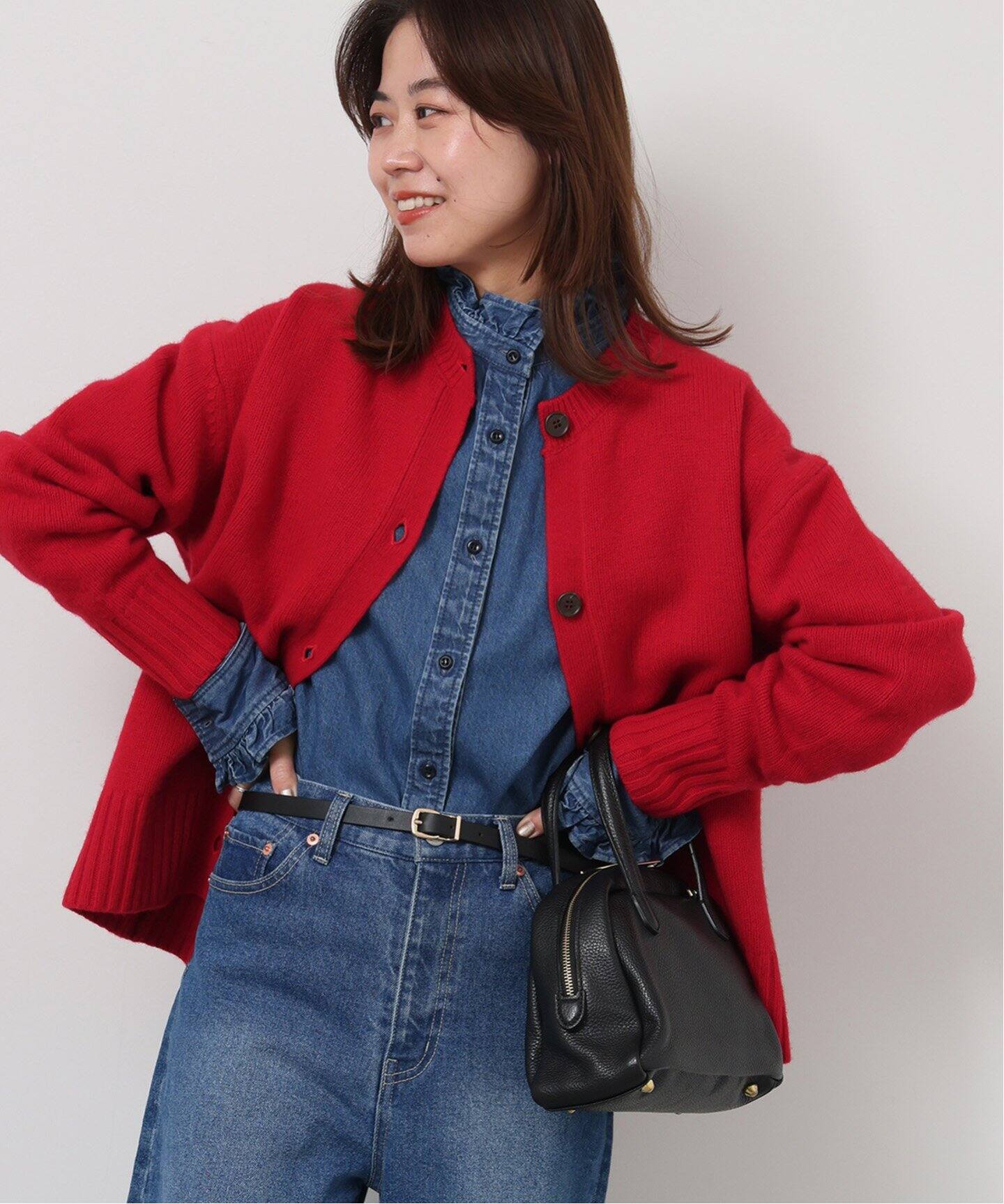 ウールカシミヤクルーネックカーディガン（カーディガン）｜JOURNAL 