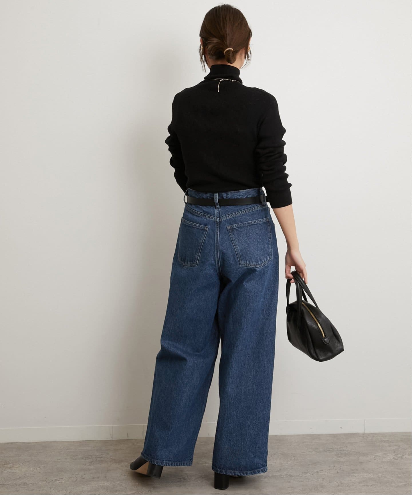 追加》スイスオーガニックコットンタートルネックプルオーバー（ニット