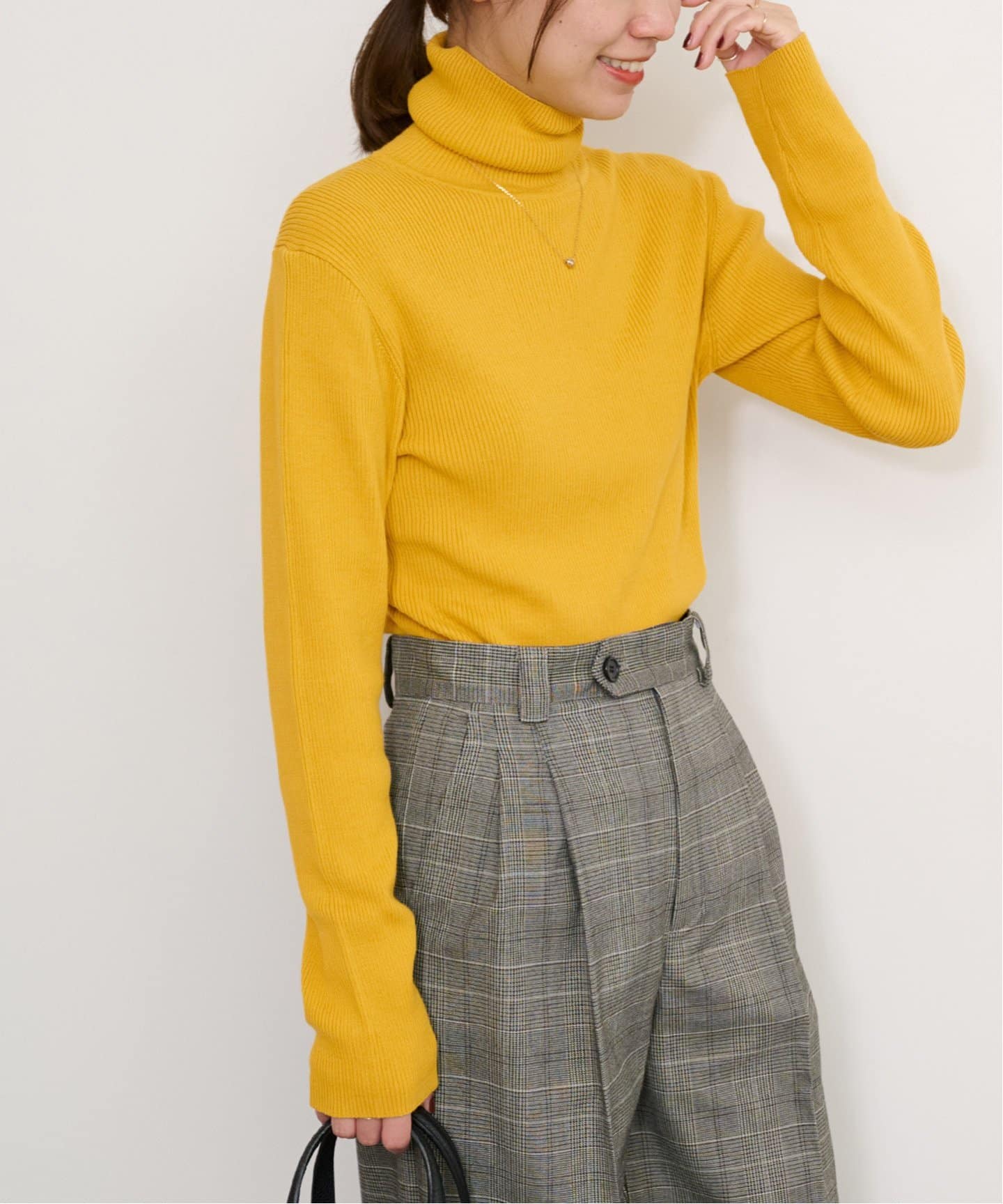 追加》スイスオーガニックコットンタートルネックプルオーバー（ニット