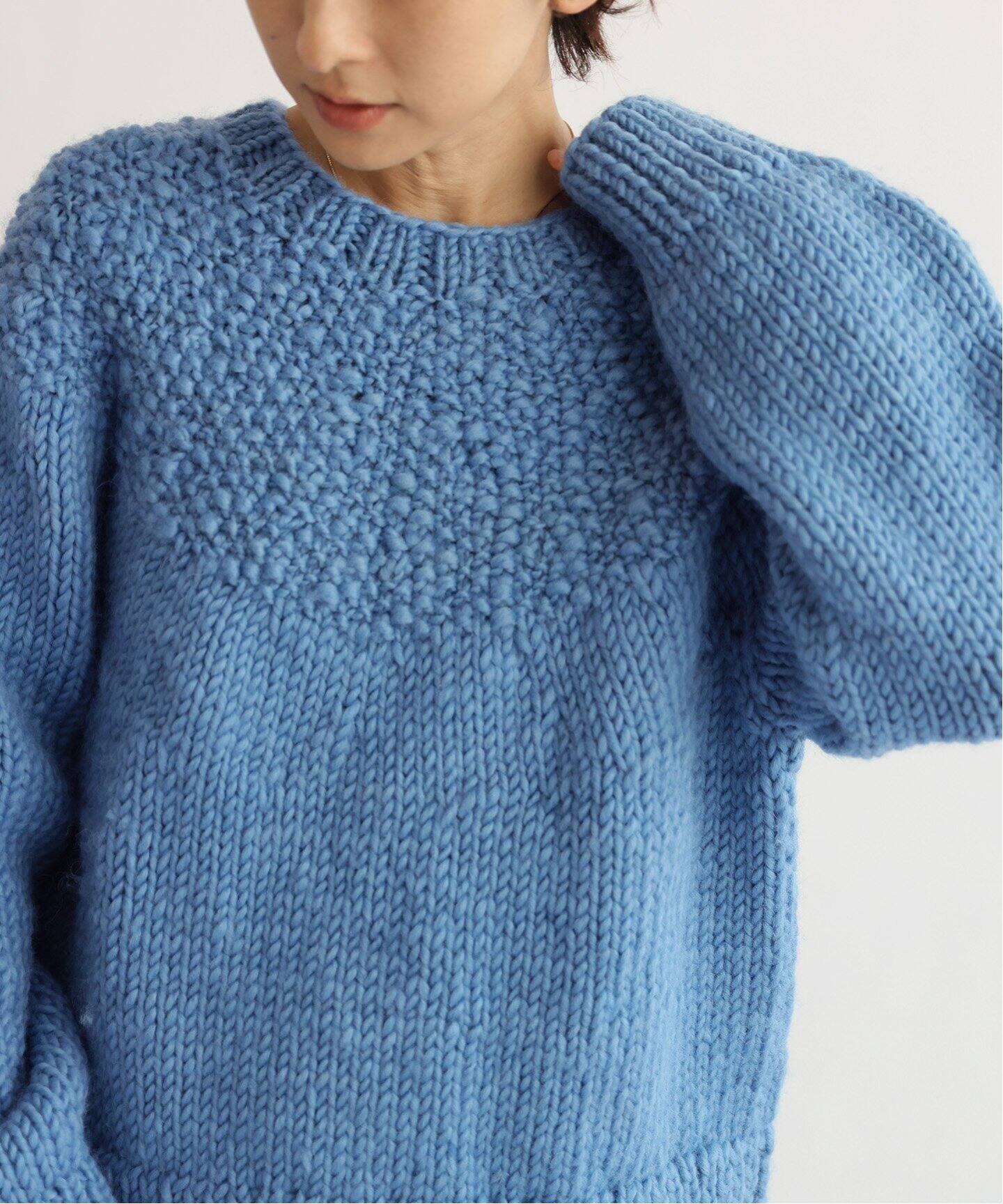 ネパールハンドニットスラブプルオーバー（ニット／セーター  