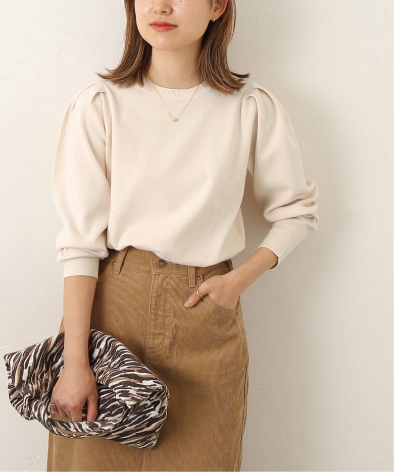 今日限定価格】sheller シェリエ ハーフパフスリーブニット セーター  