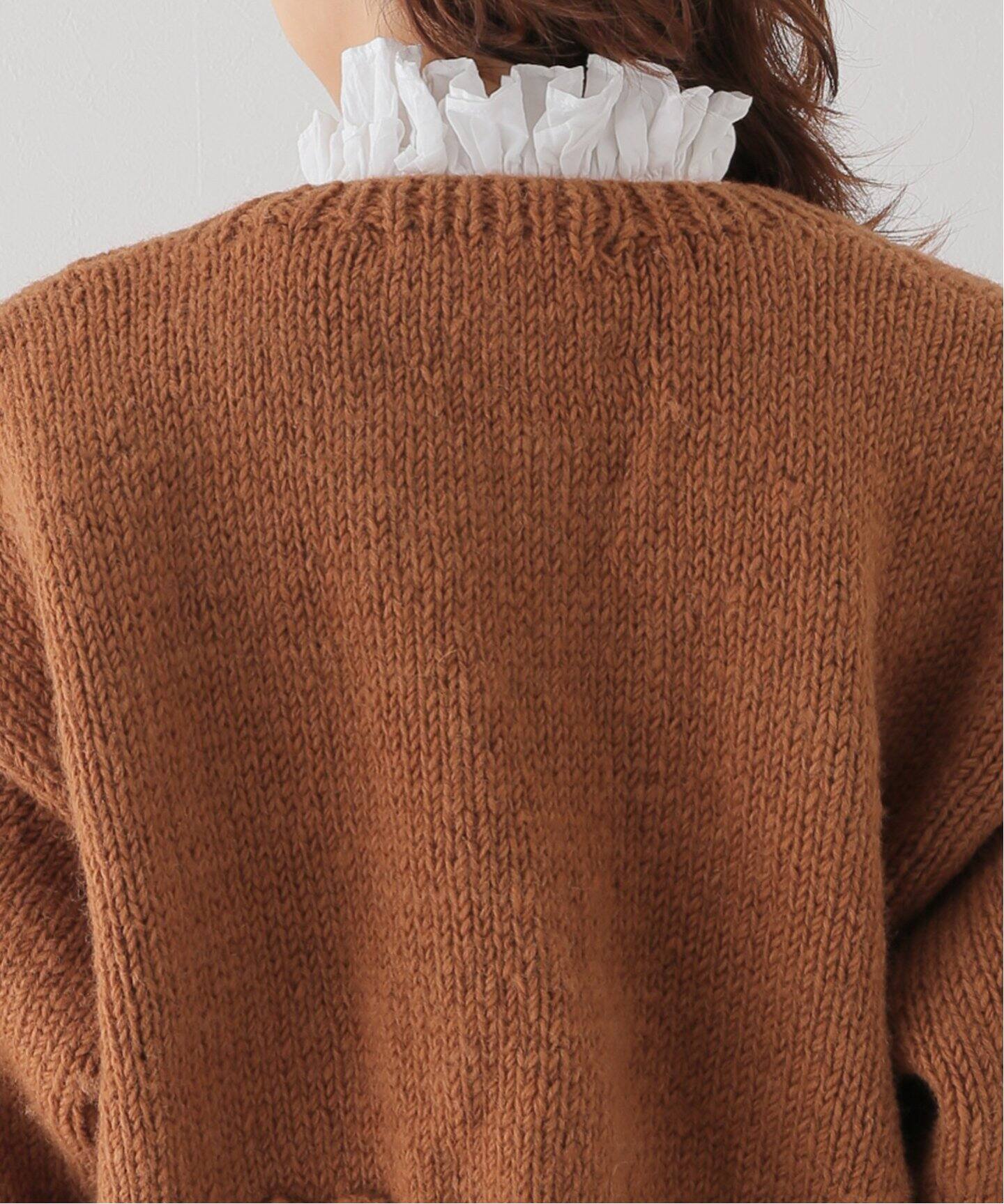 crinkle crinkle crinkle】hand knit mini jacket：ニットジャケット 
