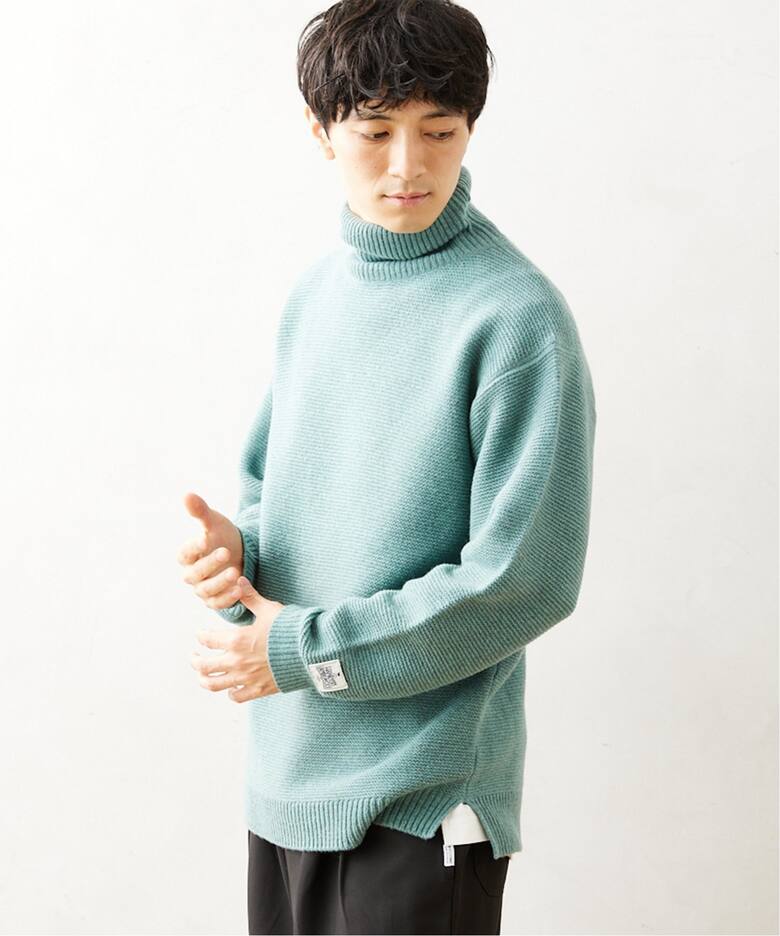 HAMILTON WOOL ガーター タートルネックニット（ニット／セーター  