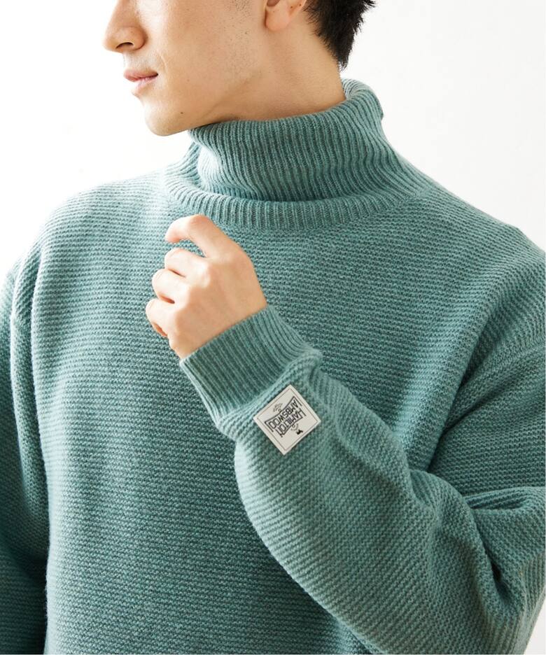 HAMILTON WOOL ガーター タートルネックニット（ニット／セーター  
