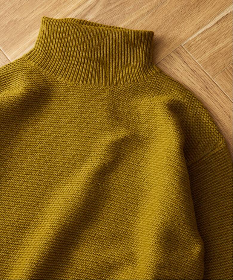 HAMILTON WOOL ガーター タートルネックニット（ニット／セーター  