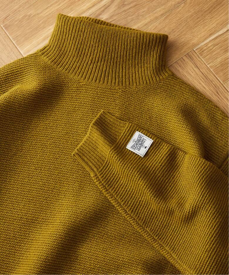 HAMILTON WOOL ガーター タートルネックニット（ニット／セーター  