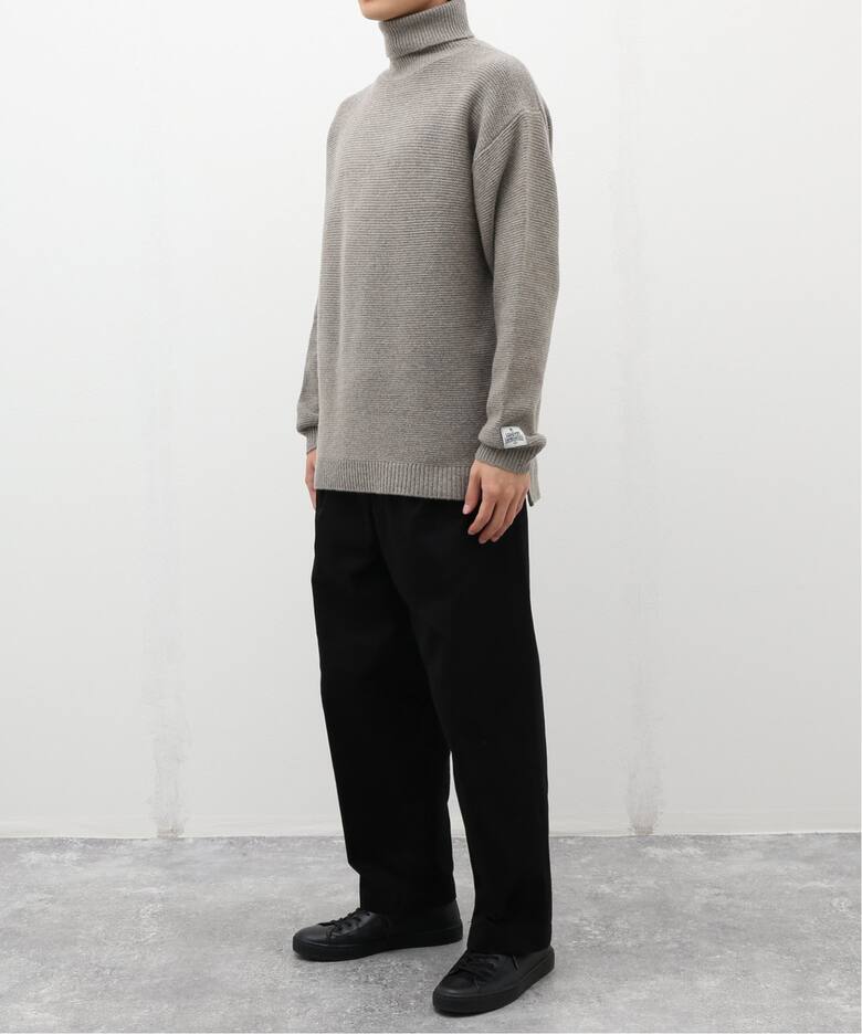 HAMILTON WOOL ガーター タートルネックニット（ニット／セーター  