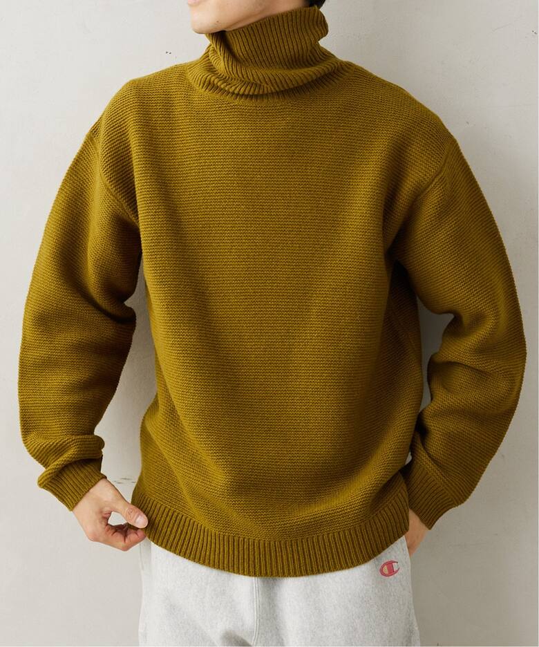 HAMILTON WOOL ガーター タートルネックニット（ニット／セーター  