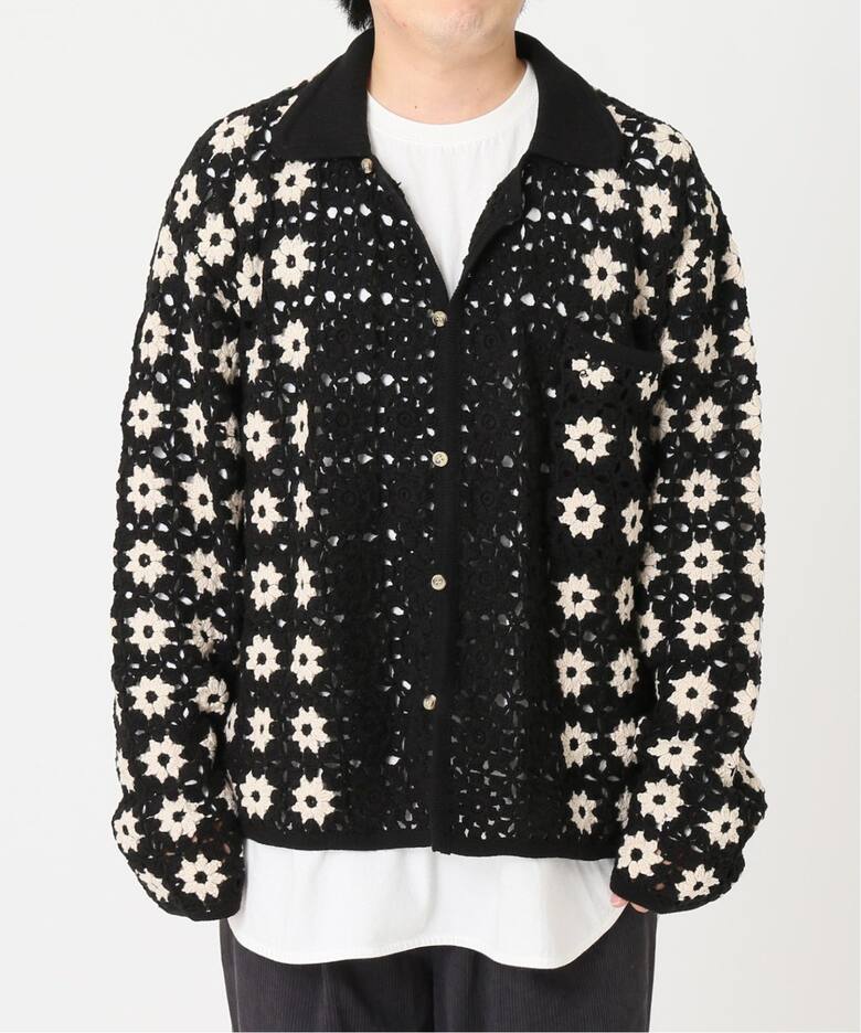 CALIFORNIA クロシェアミ ニットカーディガン  