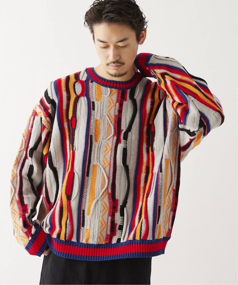 coogi マルチカラー3Dニット ベレー帽（CALIFORNIA 3Dニット（ニット 