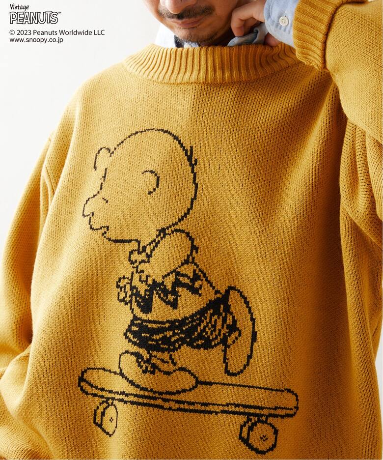 PEANUTS by relume / ピーナッツ】別注 ダブル ジャガードニット  