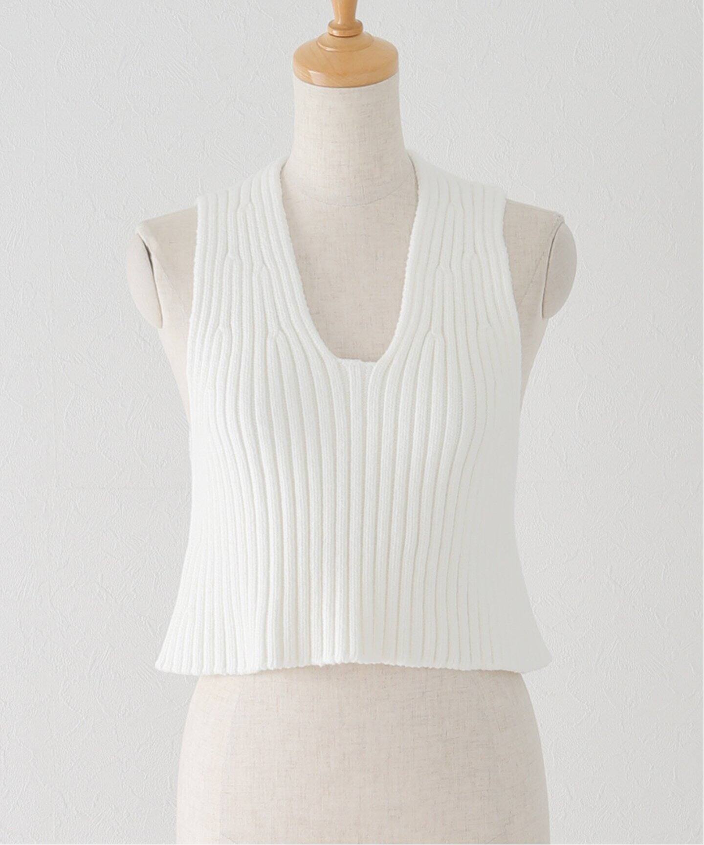 Lily sof リブ ベスト（ベスト）｜Deuxieme Classe（ドゥーズィエム  