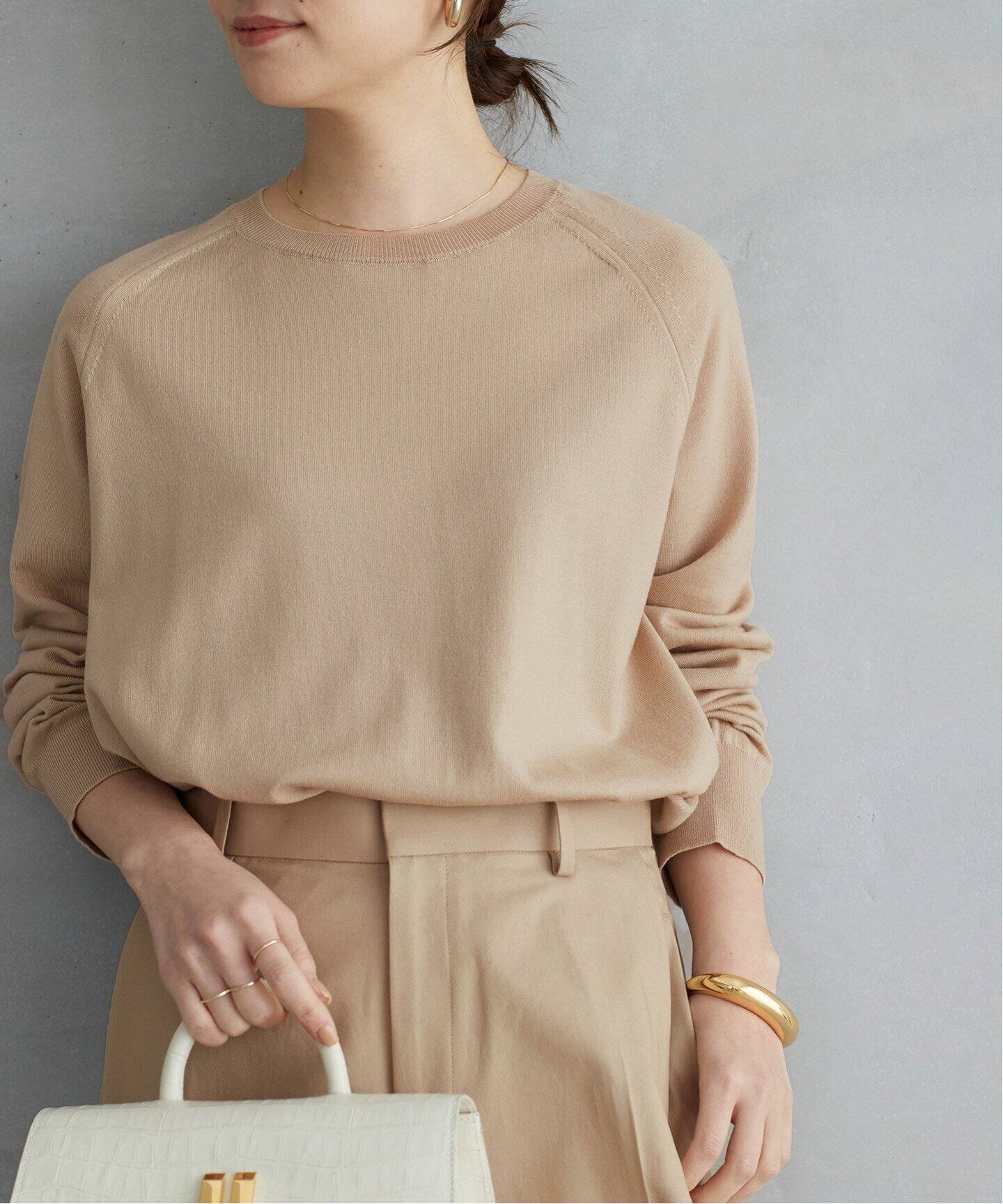 OPTIMO クルーネックプルオーバー（ニット／セーター）｜Deuxieme  