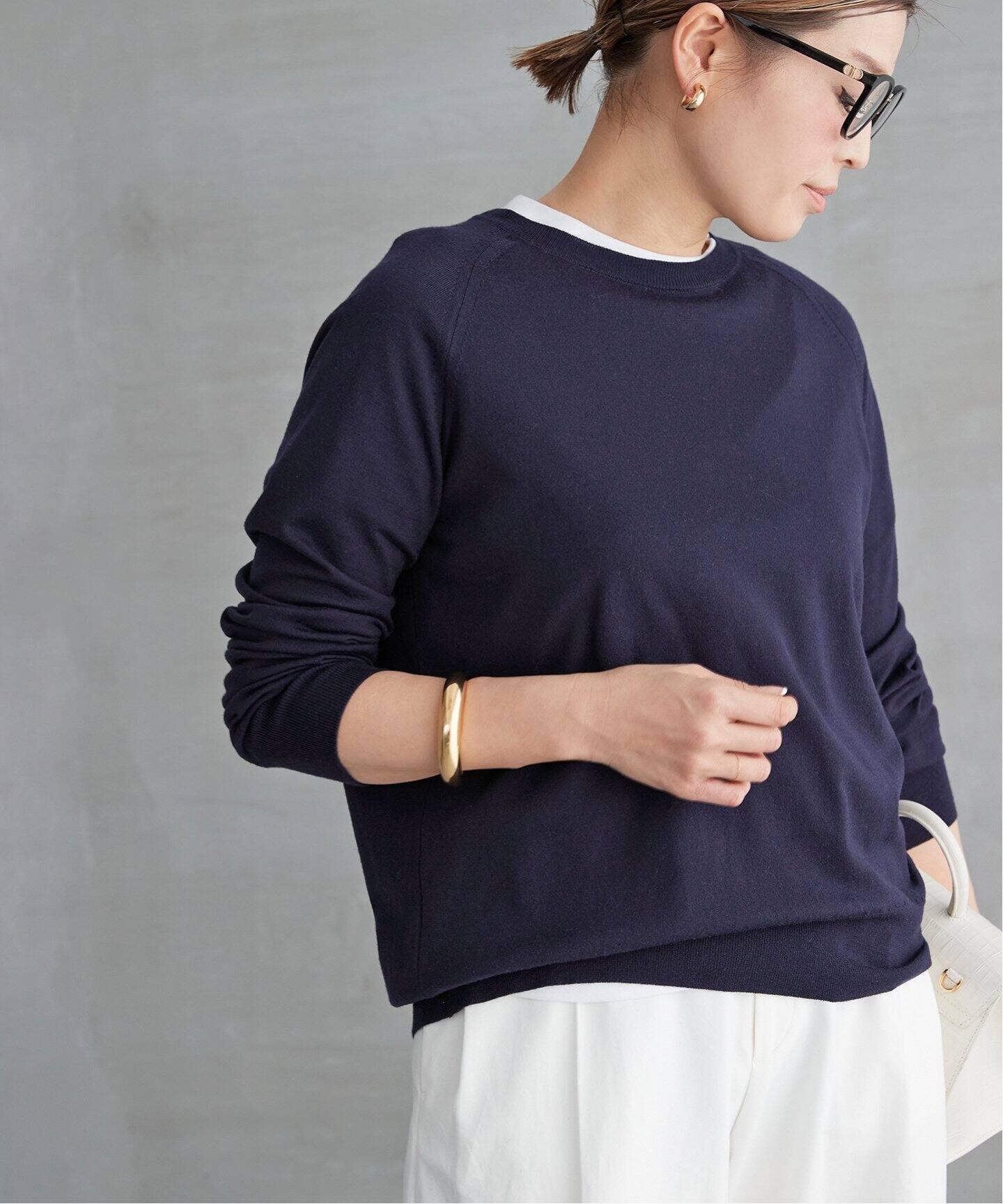 OPTIMO クルーネックプルオーバー（ニット／セーター）｜Deuxieme  