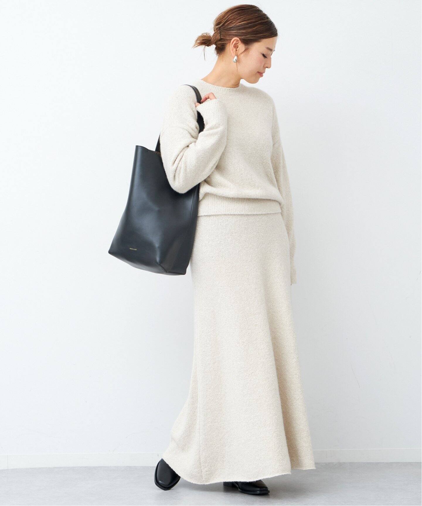 BLENDFOX BOUCLE クルーネックプルオーバー（ニット／セーター 