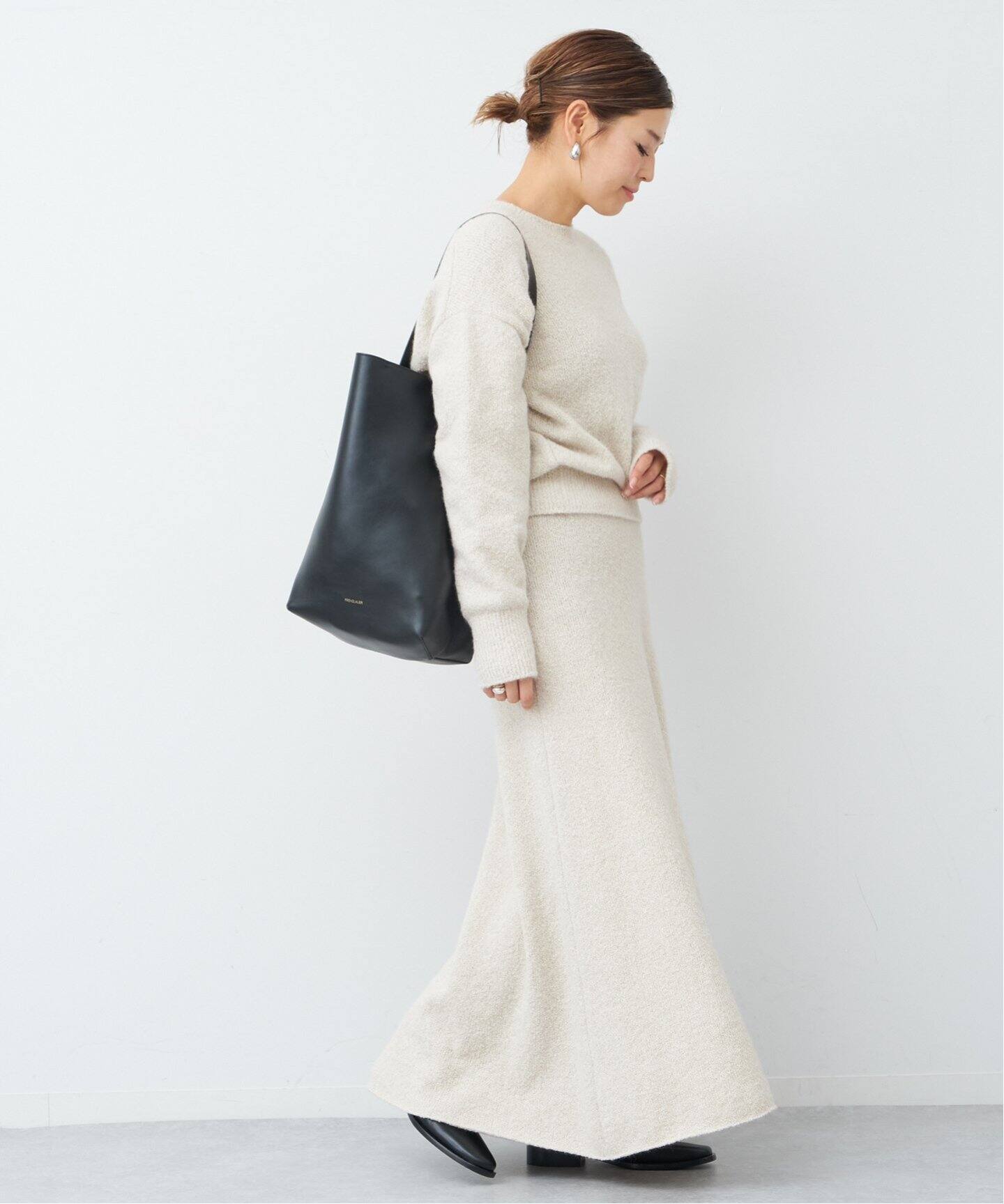 BLENDFOX BOUCLE クルーネックプルオーバー（ニット／セーター 