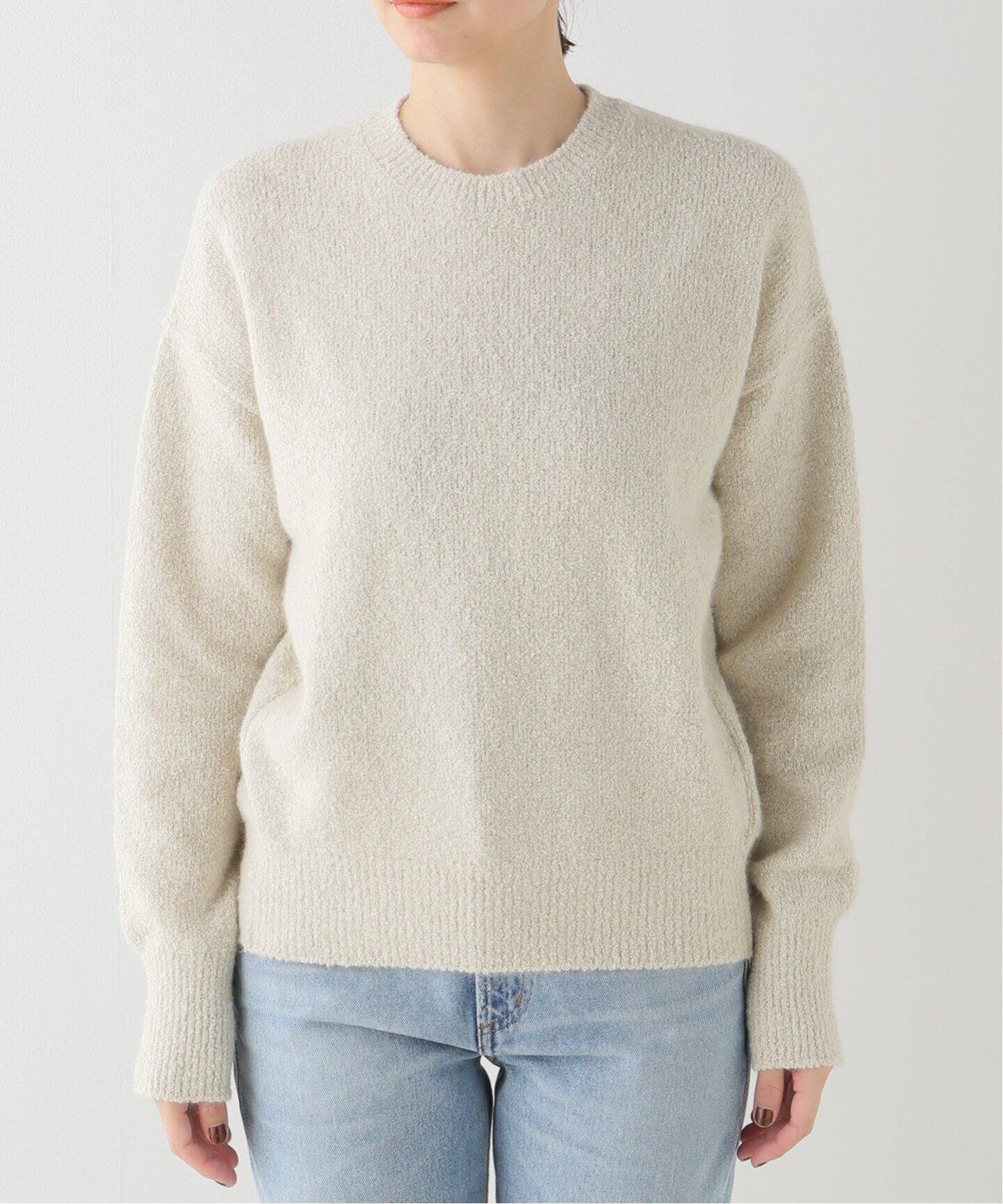BLENDFOX BOUCLE クルーネックプルオーバー（ニット／セーター 
