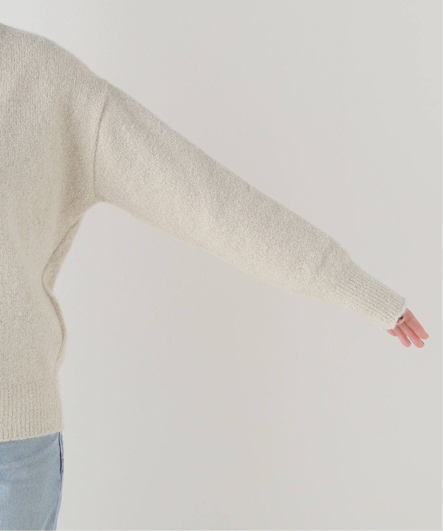 BLENDFOX BOUCLE クルーネックプルオーバー（ニット／セーター 